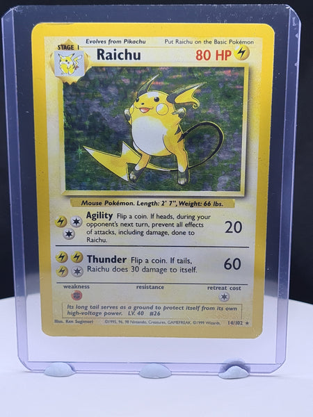 Raichu - Holo Rare - Heavy Played